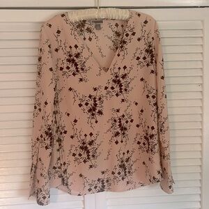 Light pink floral blouse